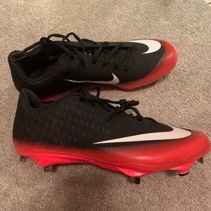 Nike Vapor Cleats Red Black Size 14